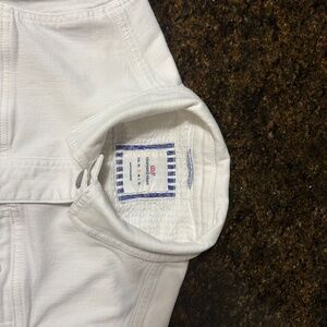 Vineyard Vines White Jean Jacket - Small